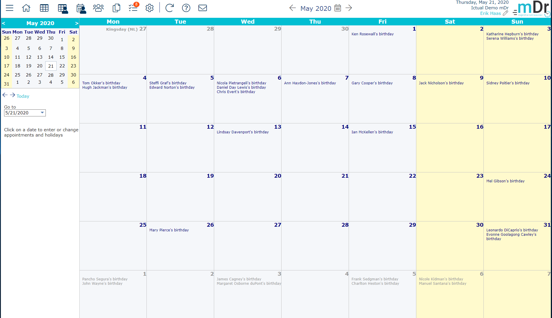 General Calendar